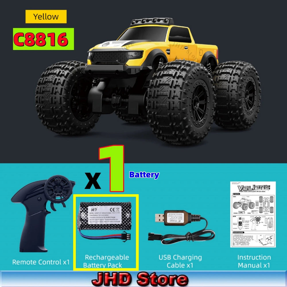 JJRC C8816 Amphibious RC Truck - 4WD Off-Road Climber optoeletronics