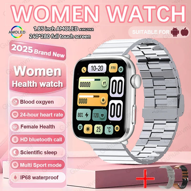 AI Health Smartwatch - HRV, PPG, NFC and IP68 Sports Tracking optoeletronics