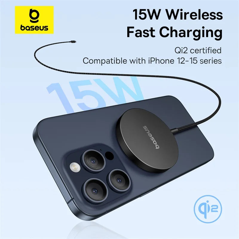 Baseus 15W Qi2 Magnetic Wireless Charger - Fast Charging Pad optoeletronics