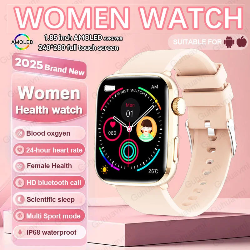 AI Health Smartwatch - HRV, PPG, NFC and IP68 Sports Tracking optoeletronics