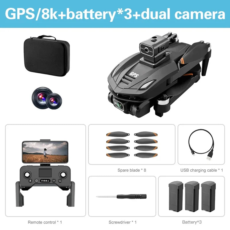 Xiaomi Mijia V168 GPS Drone - 8K Foldable Aerial Camera optoeletronics