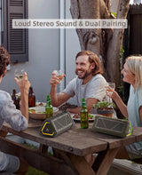 MLOVE P3 40W Bluetooth Speaker - IPX7 Stereo RGB Outdoor Sound optoeletronics