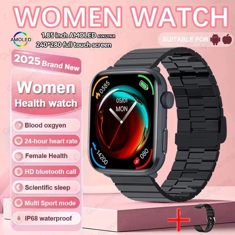 AI Health Smartwatch - HRV, PPG, NFC and IP68 Sports Tracking optoeletronics