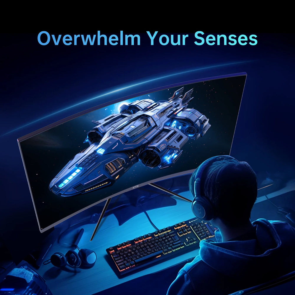KTC 32-Inch Curved Gaming Monitor - 240Hz 1080P HDR Display optoeletronics