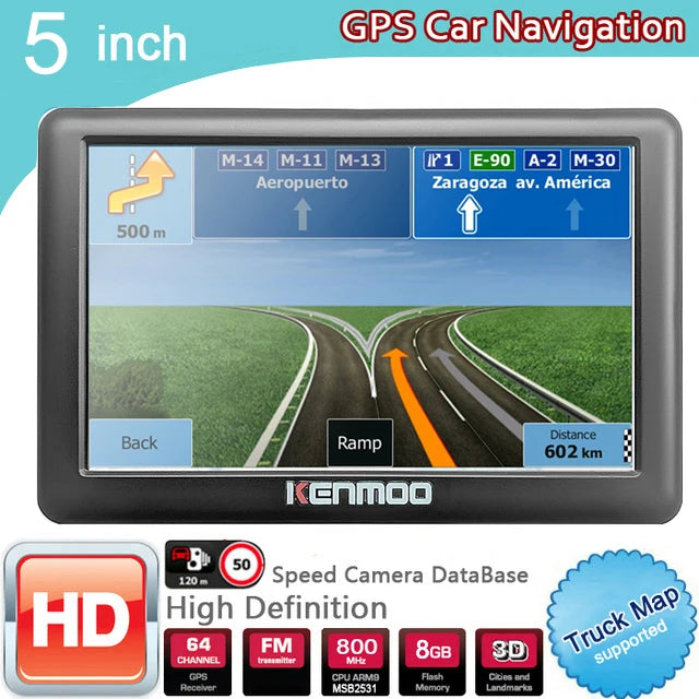 5-inch HD GPS Navigator - 2026 Maps Free Updates optoeletronics