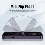 SERVO F15 Mini Flip Phone - Dual SIM 2G Compact Mobile optoeletronics