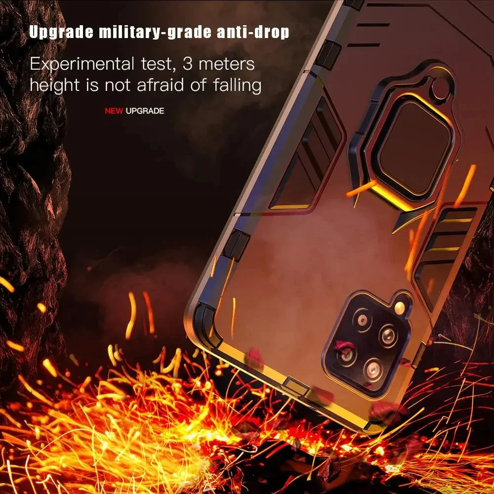 Magnetic Ring Stand Case for Samsung Galaxy A Series - Shockproof Cover optoeletronics