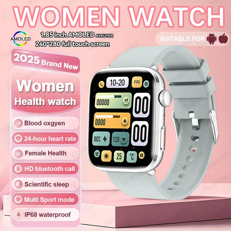 AI Health Smartwatch - HRV, PPG, NFC and IP68 Sports Tracking optoeletronics