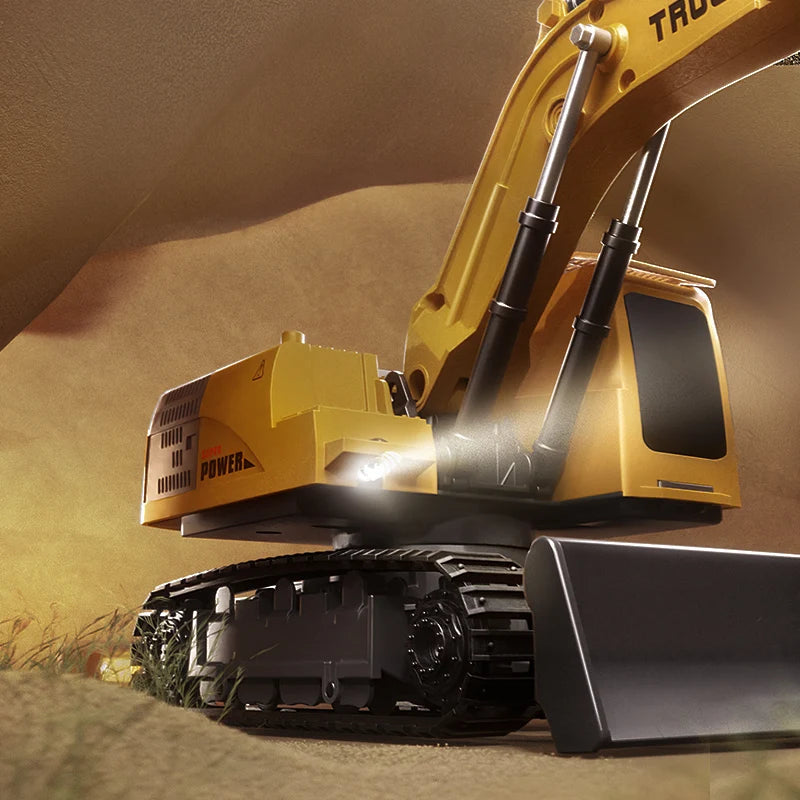 Alloy RC Excavator - Lights and Sound Engineering Vehicle optoeletronics