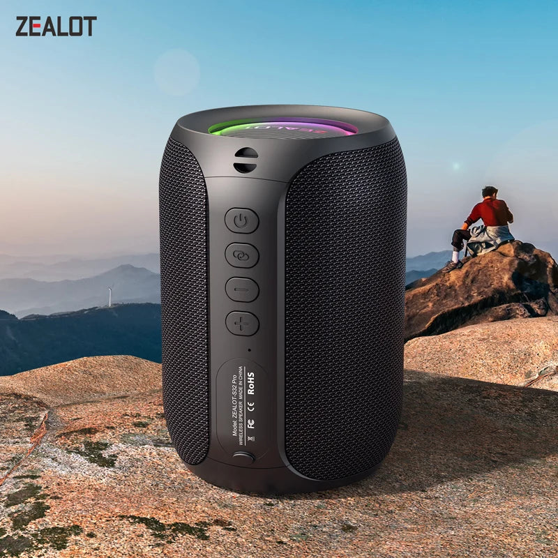 ZEALOT S32PRO Bluetooth Speaker - Outdoor Bass Audio optoeletronics