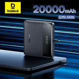 Baseus 100W 20000mAh Power Bank - PD Fast Charging Battery Pack optoeletronics
