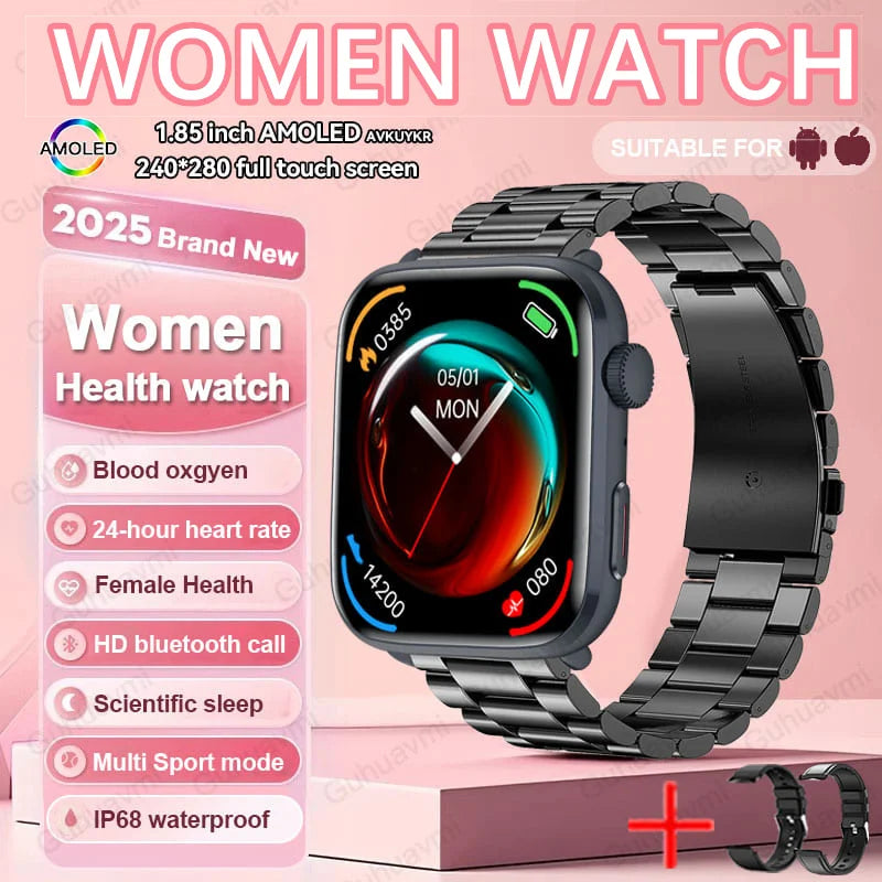 AI Health Smartwatch - HRV, PPG, NFC and IP68 Sports Tracking optoeletronics