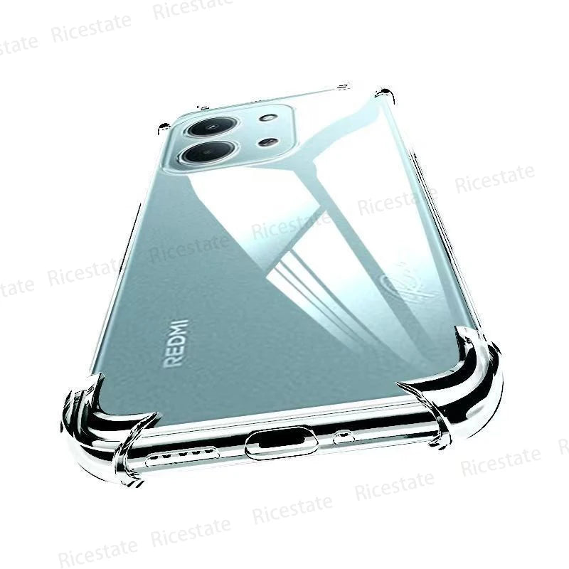 Clear Shockproof Case for Xiaomi Redmi - Soft TPU Protective Cover optoeletronics