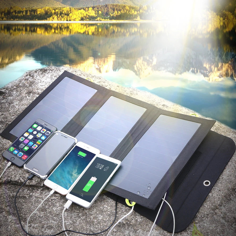 ALLPOWERS 21W Portable Solar Charger with 10000mAh Battery optoeletronics