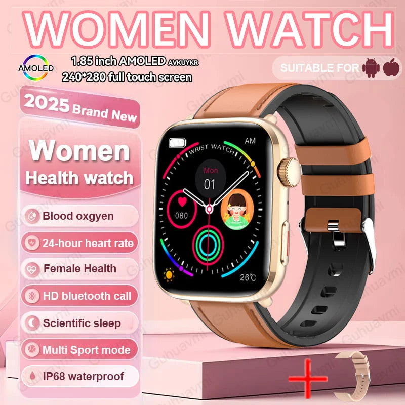 AI Health Smartwatch - HRV, PPG, NFC and IP68 Sports Tracking optoeletronics