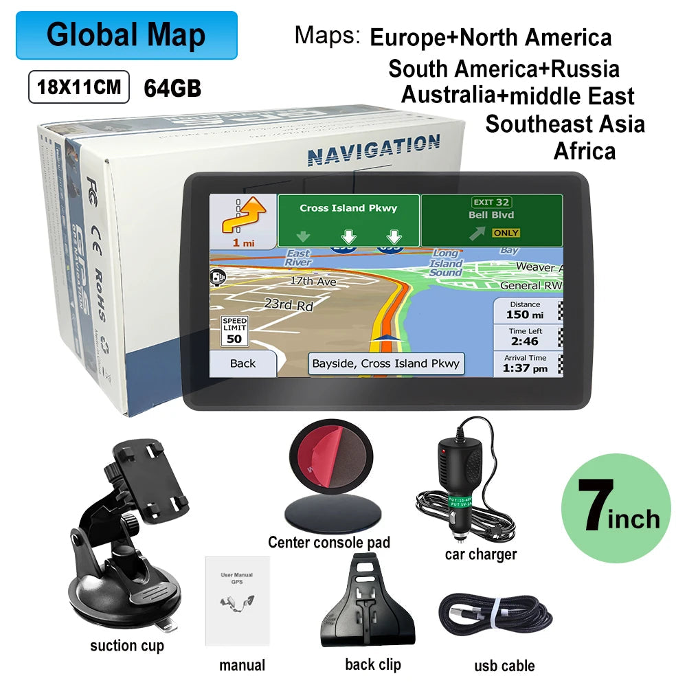 7-inch GPS Navigator for Car and Truck - Europe Maps optoeletronics
