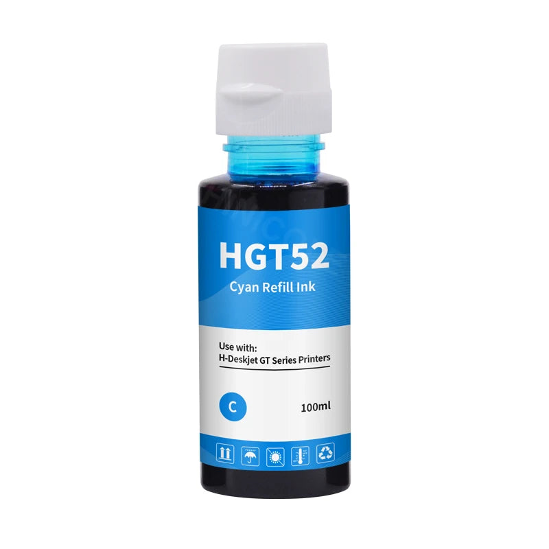 HINICOLE GT51 GT52 Refill Ink Set - HP Compatible 100ML optoeletronics