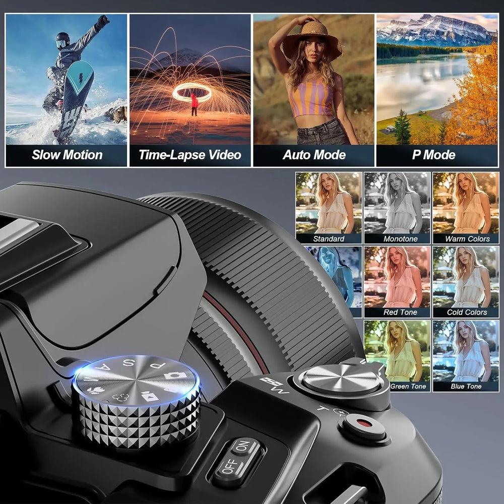 NBD 5K Digital Camera with 16x Optical Zoom and WiFi App Control optoeletronics