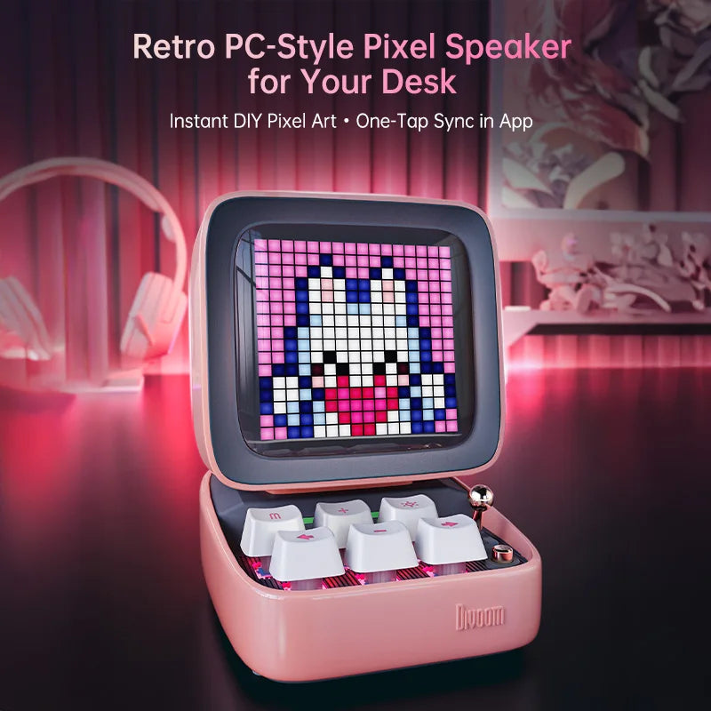 Divoom Ditoo-Pro Pixel Art Bluetooth Speaker with Alarm Clock optoeletronics