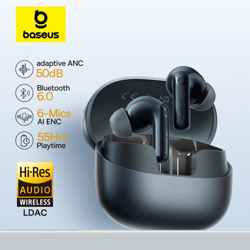 Baseus EP10 Pro ANC Earbuds - 50dB LDAC IP55 optoeletronics