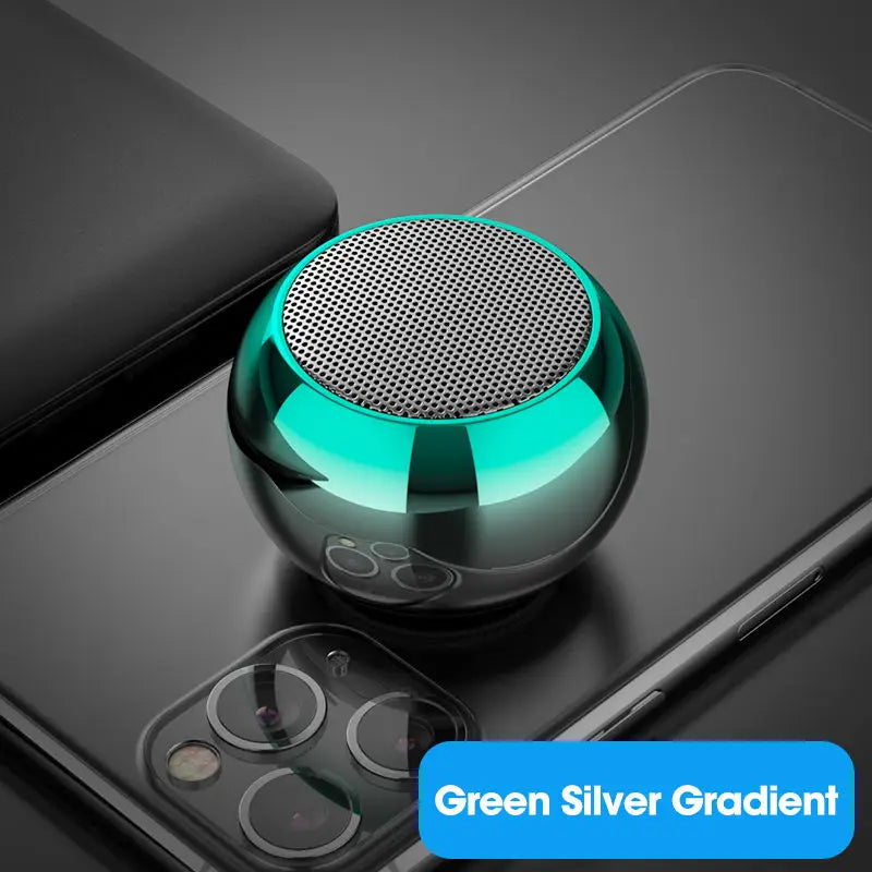 Metal Mini Bluetooth Speaker - Heavy Bass Portable Stereo Audio optoeletronics