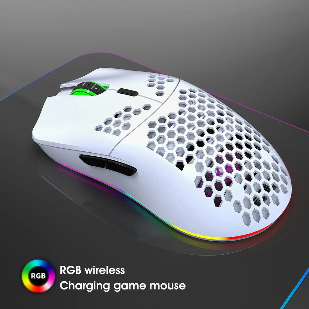 HXSJ T66 Rechargeable Wireless Gaming Mouse with RGB