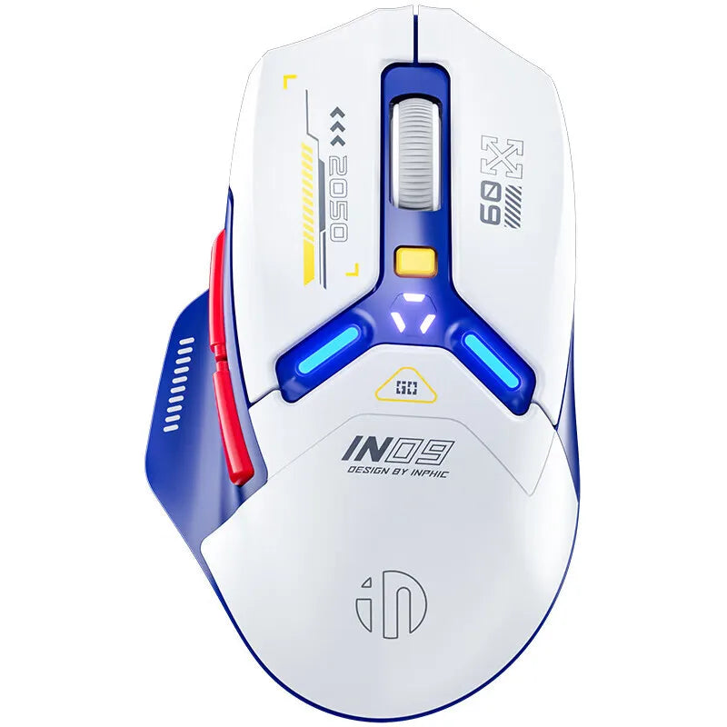 Inphic IN9 Rechargeable Wireless Gaming Mouse with RGB Lighting optoeletronics