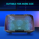 COOLCOLD Laptop Cooling Pad with 5 Quiet Fans and Phone Holder optoeletronics