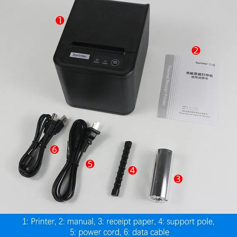 Xprinter XP-80T 80mm Thermal Receipt Printer - USB LAN optoeletronics