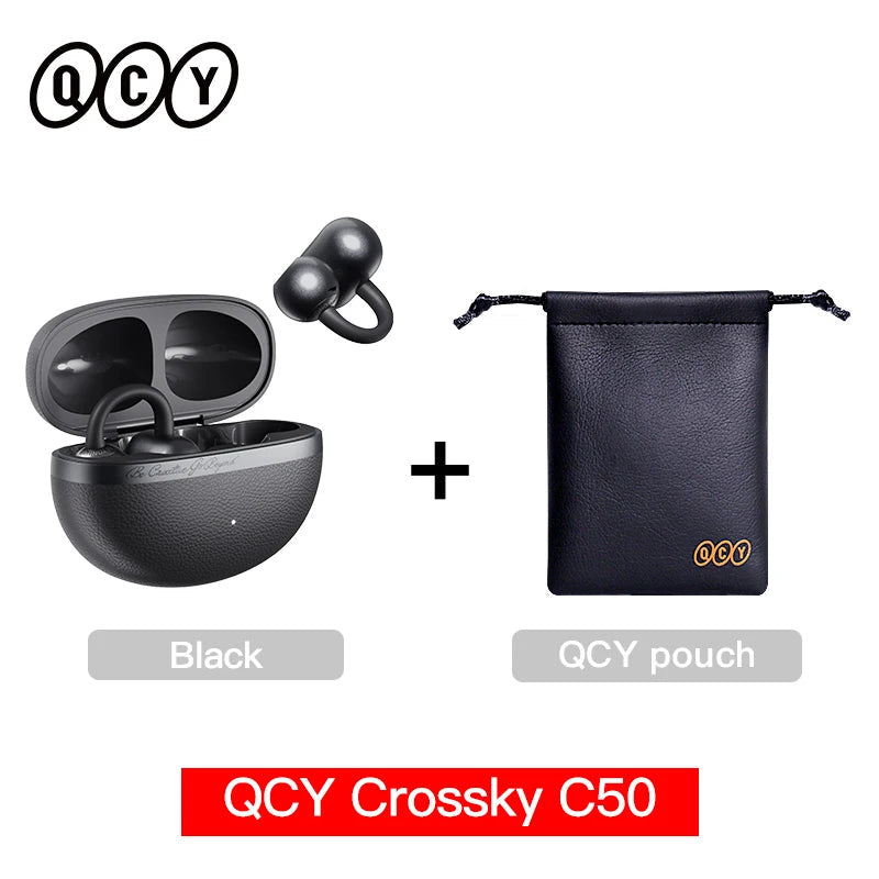 QCY Crossky C50 Open-Ear Earbuds - Bluetooth 6.0 4-Mic optoeletronics