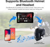 5/7-inch Motorcycle GPS Display - 2K DVR CarPlay Android Auto optoeletronics