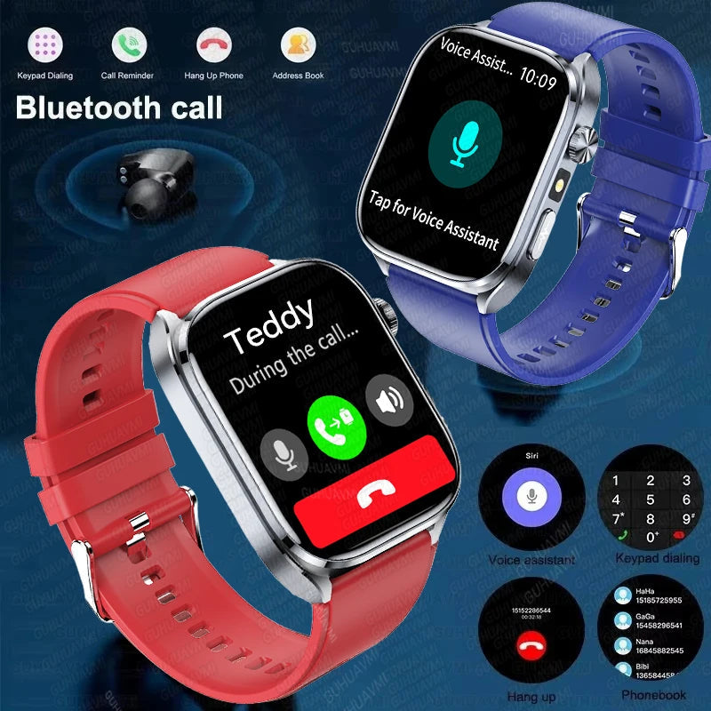 ECG Health Smart Watch - Heart Analysis, Blood Pressure and Bluetooth Call optoeletronics