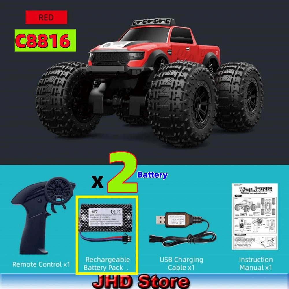 JJRC C8816 Amphibious RC Truck - 4WD Off-Road Climber optoeletronics