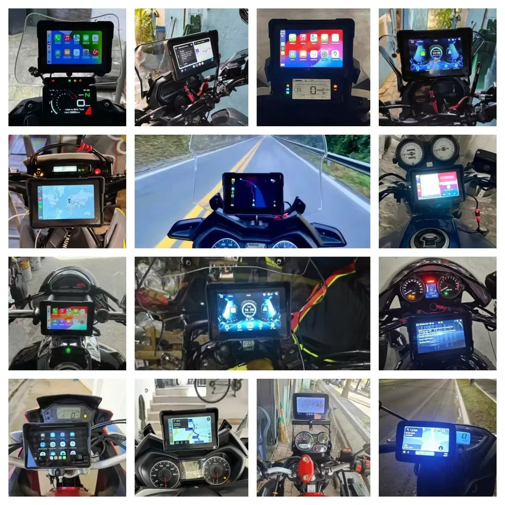 5/7-inch Motorcycle GPS Display - 2K DVR CarPlay Android Auto optoeletronics