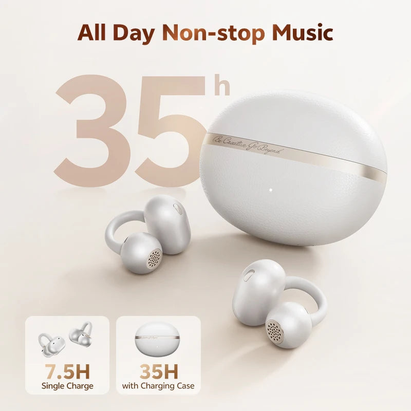 QCY Crossky C50 Open-Ear Earbuds - Bluetooth 6.0 4-Mic optoeletronics