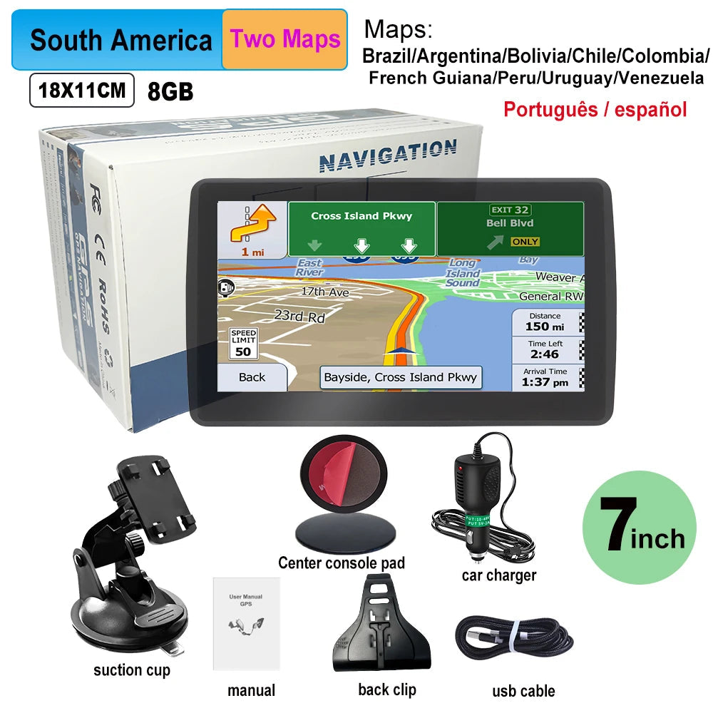 7-inch GPS Navigator for Car and Truck - Europe Maps optoeletronics