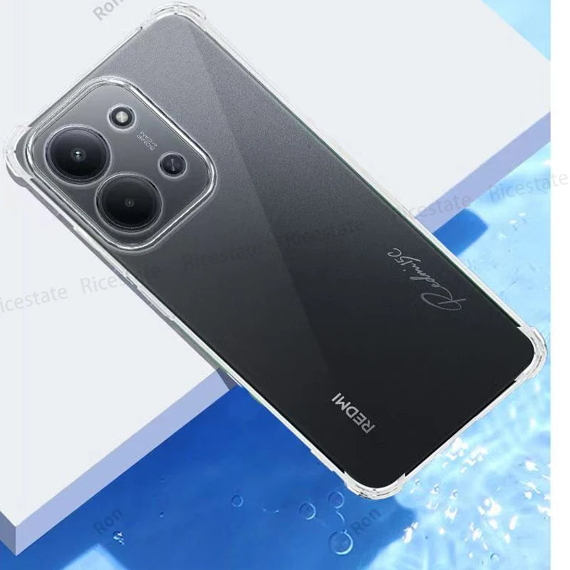 Clear Shockproof Case for Xiaomi Redmi - Soft TPU Protective Cover optoeletronics