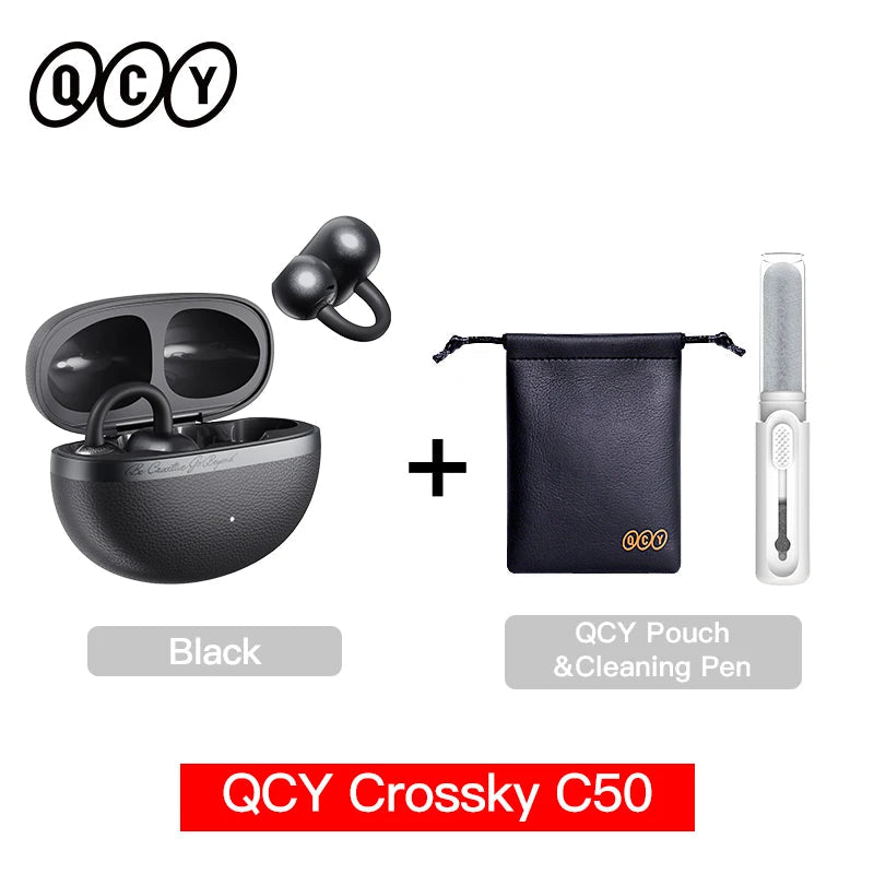 QCY Crossky C50 Open-Ear Earbuds - Bluetooth 6.0 4-Mic optoeletronics