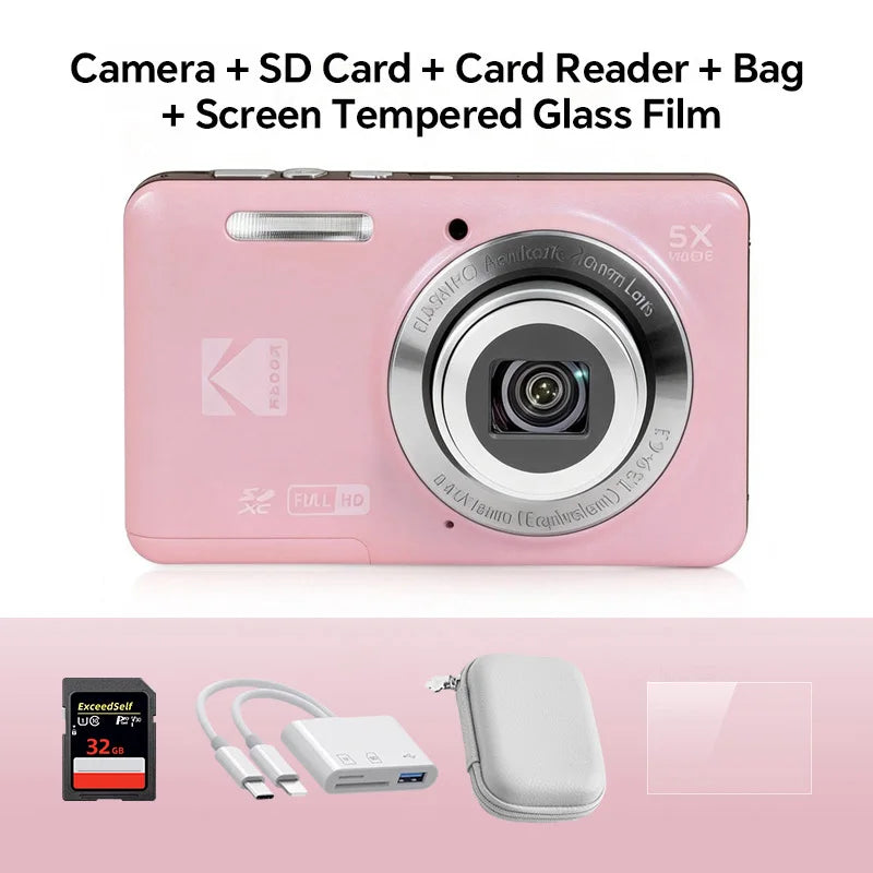 Kodak PIXPRO FZ55 16MP Compact Camera with 5x Zoom Gift Kit optoeletronics