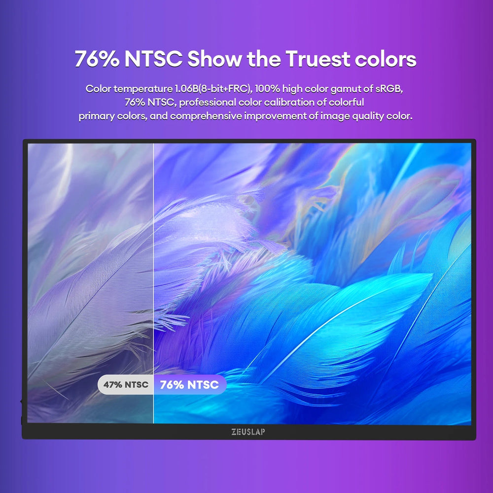 ZEUSLAP 16-Inch 2.5K Touch Portable Monitor - 144Hz IPS Display optoeletronics