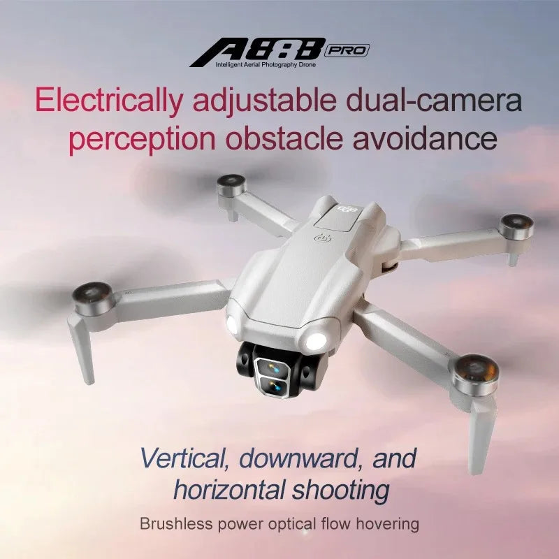 A888 Pro Dual Camera Drone - 4K ESC Obstacle Avoidance optoeletronics
