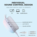 ONIKUMA RGB Gaming Headset - Wired Noise-Cancel Mic optoeletronics