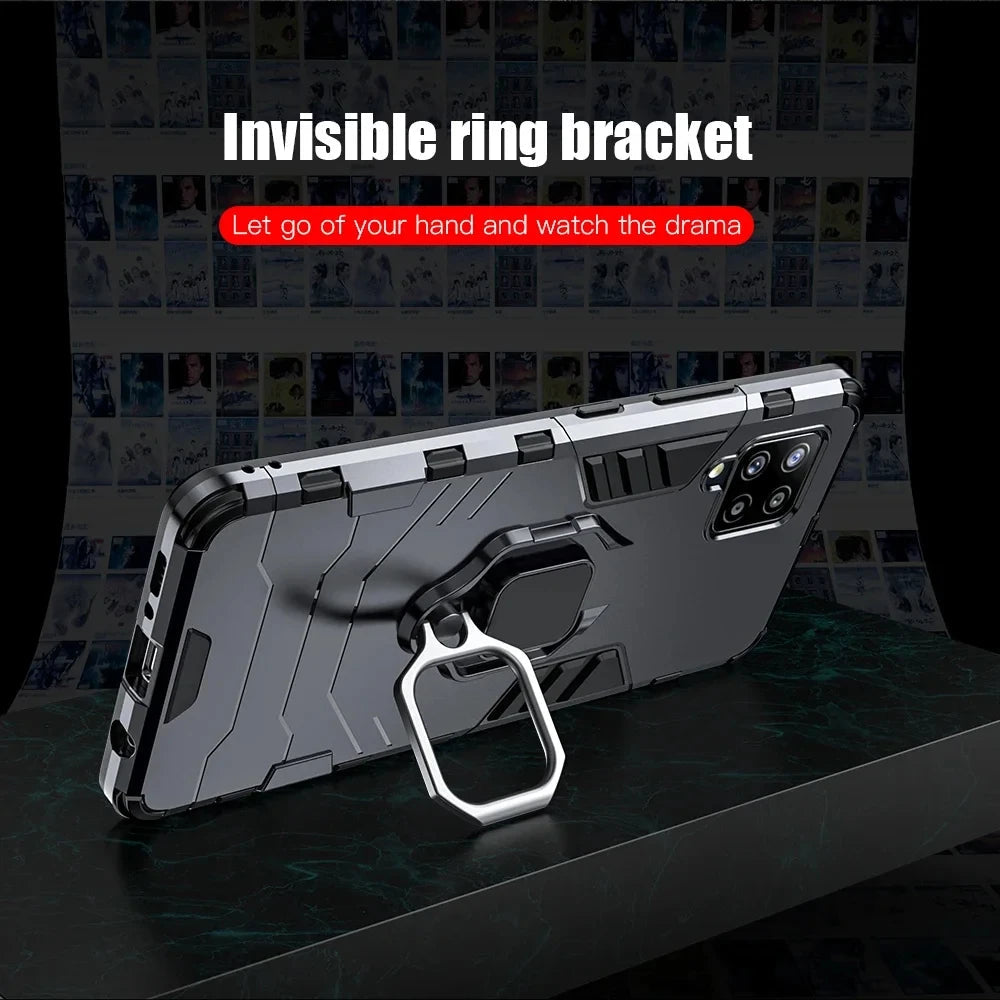 Magnetic Ring Stand Case for Samsung Galaxy A Series - Shockproof Cover optoeletronics