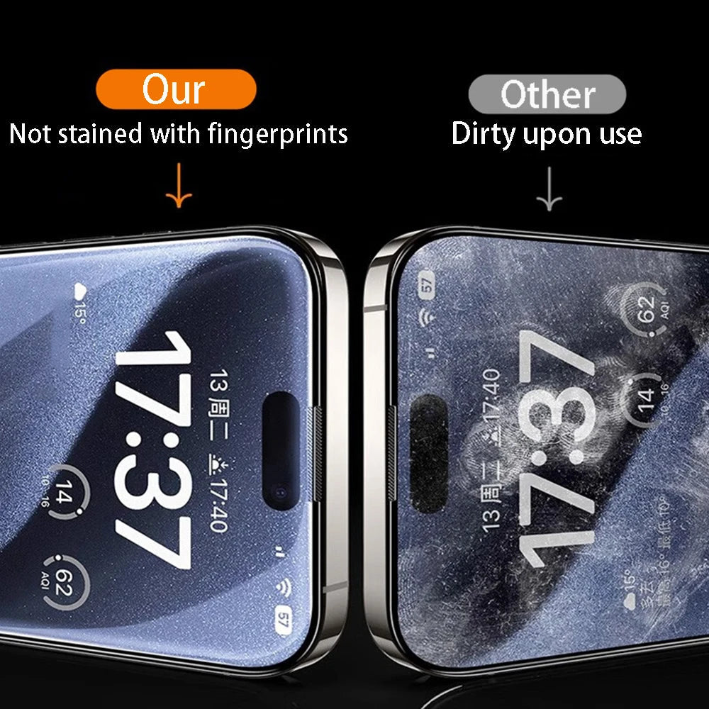 4-Pack Tempered Glass Screen Protector for iPhone - Clear HD Film optoeletronics