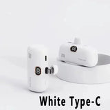 Mini Power Bank with Built-In Cables - Fast Charging Battery Pack optoeletronics