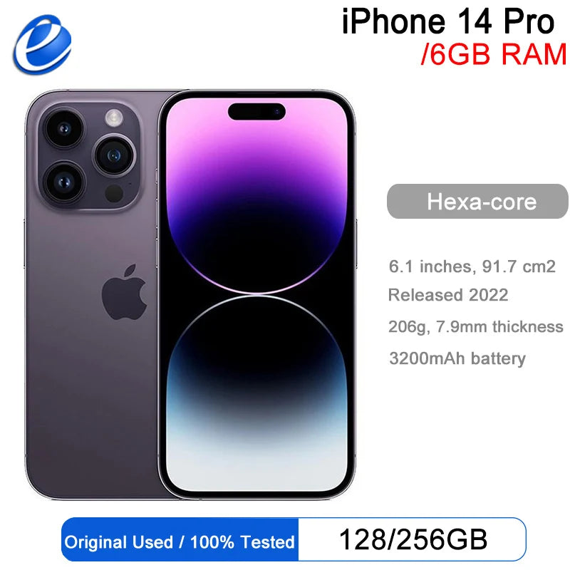 Apple iPhone 14 Pro - 6.1-Inch OLED Unlocked 5G Smartphone optoeletronics