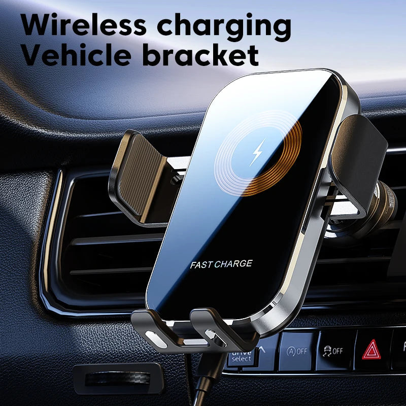 15W Car Wireless Charger Mount - Intelligent Auto-Clamping Holder optoeletronics