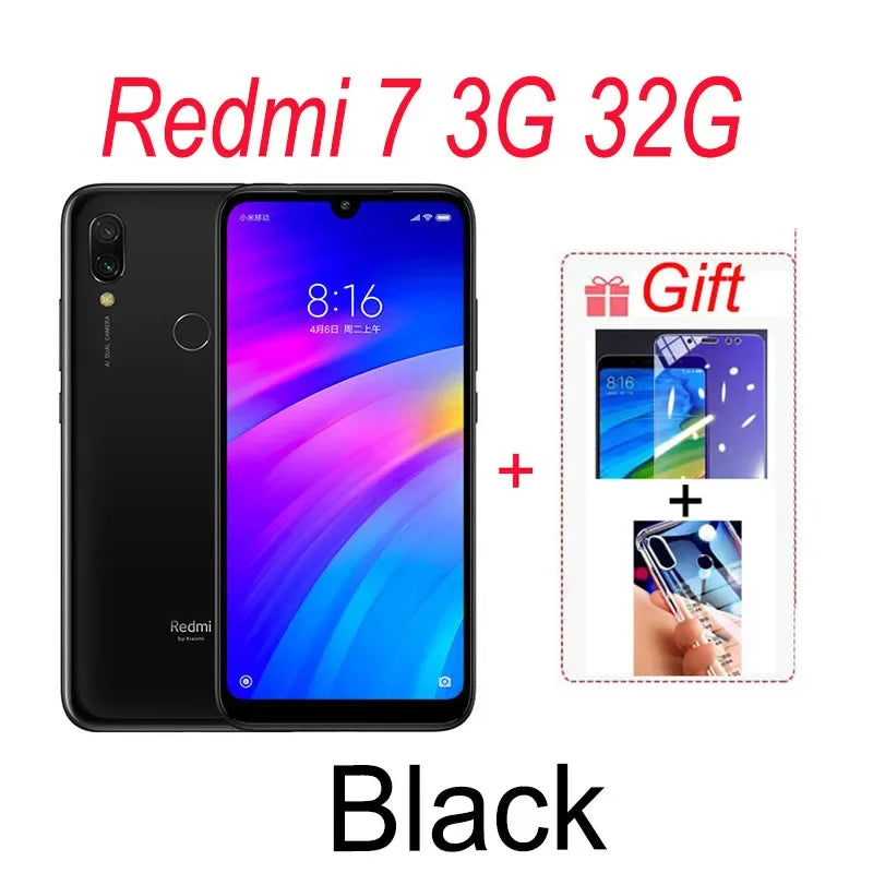 Xiaomi Redmi 7 Smartphone - 4GB RAM 64GB Unlocked Android Phone optoeletronics