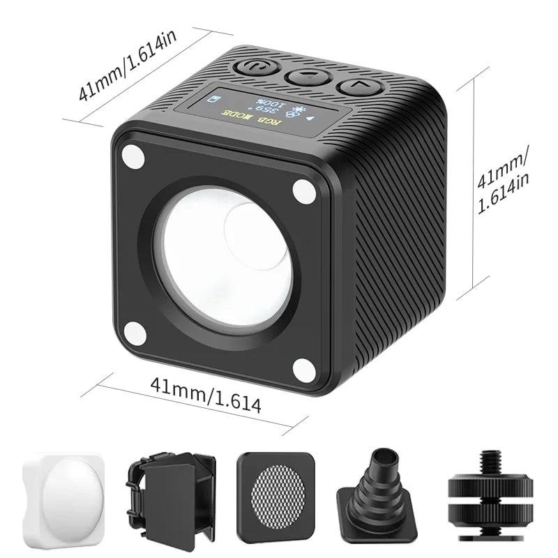 Ulanzi L2 RGB Mini COB Video Light with Magnetic Mount optoeletronics