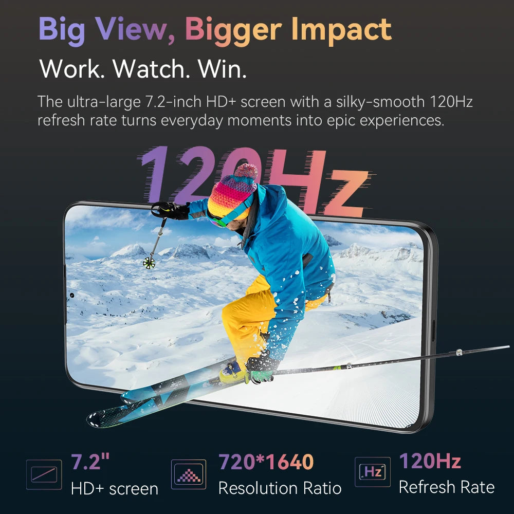 Cubot Note 60 Smartphone - 120Hz 7.2-Inch Display 7000mAh optoeletronics